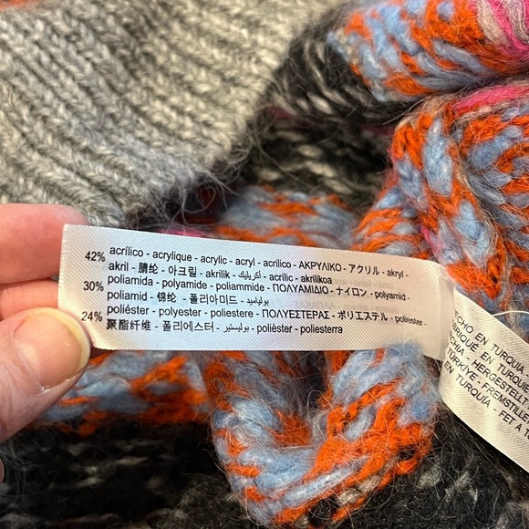 💖 ZARA – Colorful Jacquard Knit Sweater – Size S/M - Picture 3 of 11